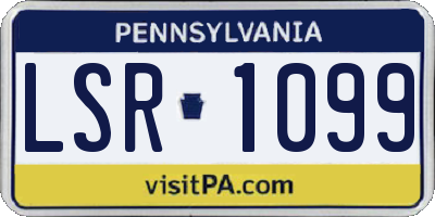 PA license plate LSR1099