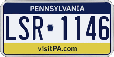 PA license plate LSR1146