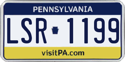 PA license plate LSR1199