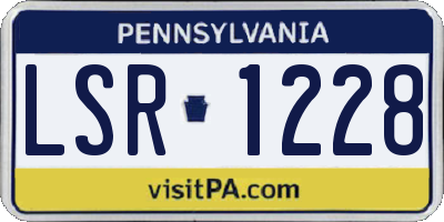 PA license plate LSR1228