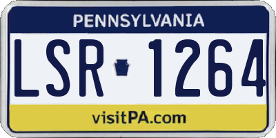 PA license plate LSR1264