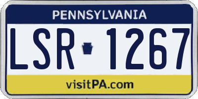 PA license plate LSR1267