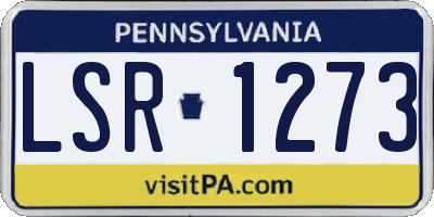 PA license plate LSR1273