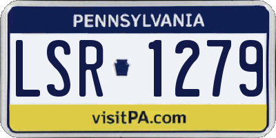 PA license plate LSR1279