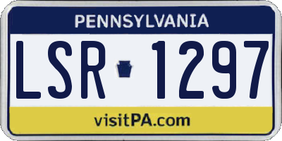 PA license plate LSR1297