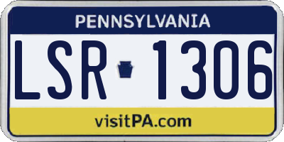 PA license plate LSR1306