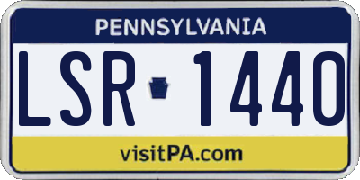 PA license plate LSR1440