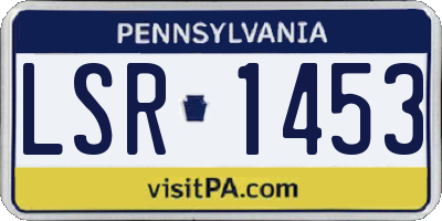 PA license plate LSR1453