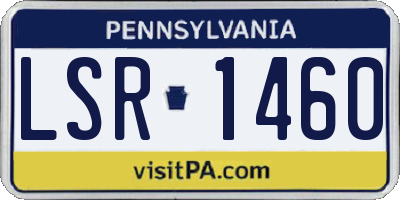PA license plate LSR1460