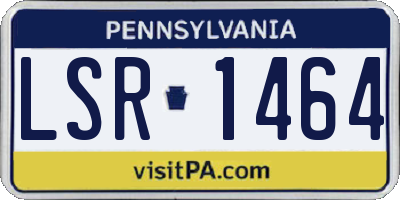 PA license plate LSR1464