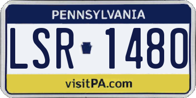 PA license plate LSR1480