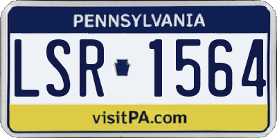 PA license plate LSR1564