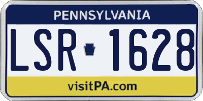 PA license plate LSR1628