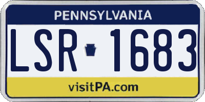PA license plate LSR1683