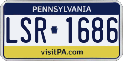 PA license plate LSR1686