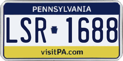 PA license plate LSR1688