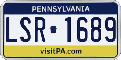 PA license plate LSR1689