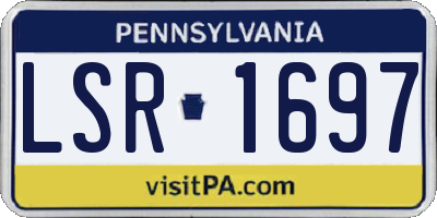 PA license plate LSR1697