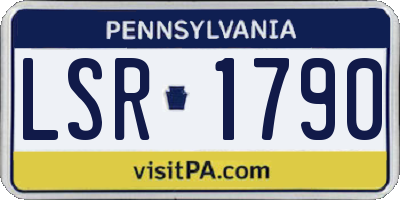 PA license plate LSR1790