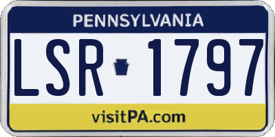 PA license plate LSR1797