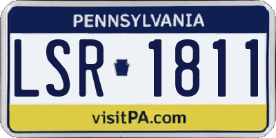 PA license plate LSR1811