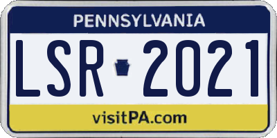 PA license plate LSR2021