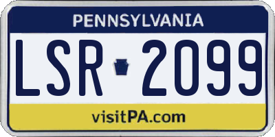 PA license plate LSR2099
