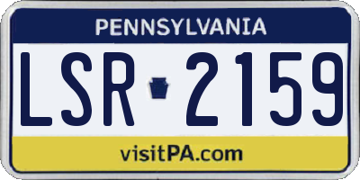 PA license plate LSR2159