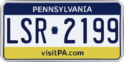 PA license plate LSR2199
