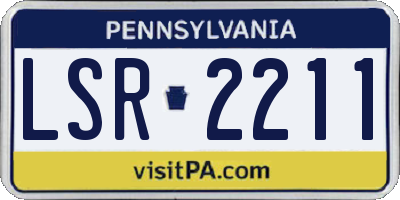 PA license plate LSR2211