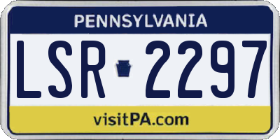 PA license plate LSR2297