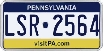 PA license plate LSR2564