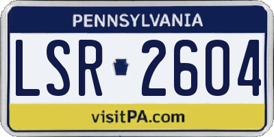 PA license plate LSR2604