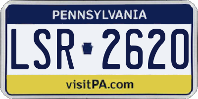 PA license plate LSR2620