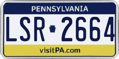PA license plate LSR2664