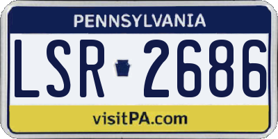 PA license plate LSR2686