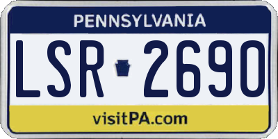 PA license plate LSR2690