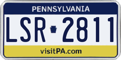PA license plate LSR2811