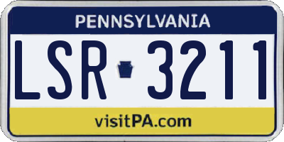 PA license plate LSR3211