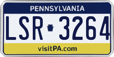 PA license plate LSR3264