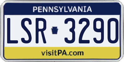 PA license plate LSR3290