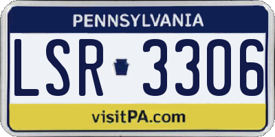 PA license plate LSR3306