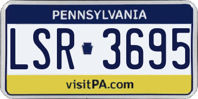 PA license plate LSR3695
