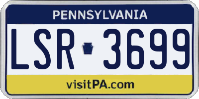 PA license plate LSR3699