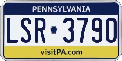 PA license plate LSR3790