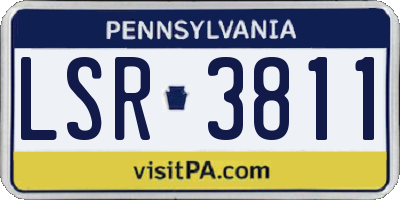 PA license plate LSR3811