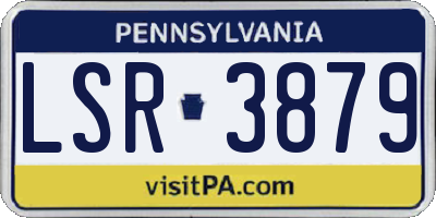 PA license plate LSR3879