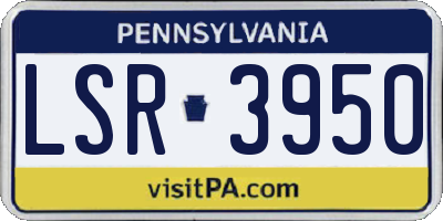 PA license plate LSR3950