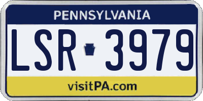 PA license plate LSR3979