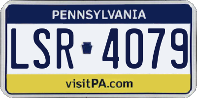 PA license plate LSR4079